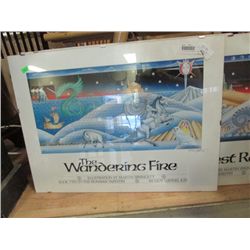 GLASS FRAMED PRINTS - SIGNED - 3 TOTAL THE DARKEST ROAD -THE WANDERING FIRE & THE SUMMER TREE