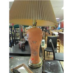 TABLE LAMP - PEACH COLOR BASE