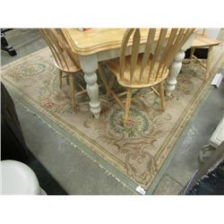 AREA CARPET - FLORAL DESIGN - ~8 ½' X 11'