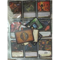 WORLD OF WARCRAFT COLLECTOR CARDS - 13 DOUBLE SIDED SHEETS