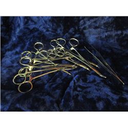 BAG ASSORTED STAINLESS STEEL SURGICAL SCISSORS & TWEEZERS
