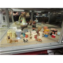 ASSORTED COLLECTABLES AND OTHER IN SHOWCASE - ALL
