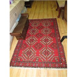 AREA CARPET - HAND KNOTTED PERSIAN STYLE - ~ 4 X 7'