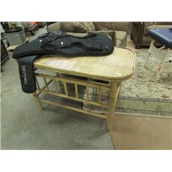 PATIO BAMBOO TABLE - NEW - RECTANGLE