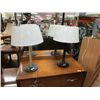 Image 1 : RETRO LAMP - WHITE PLASTIC SHADES - 2
