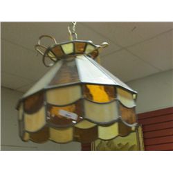 HANGING CEILING LAMP - LEADED GLASS