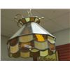 Image 1 : HANGING CEILING LAMP - LEADED GLASS