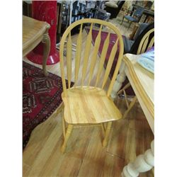 DINING CHAIR - MAPLE - ARROW BACK - NEW - BID X 6