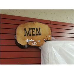 BURL SIGN "MEN"
