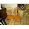 Image 1 : DINING CHAIRS - ARROW BACK  - 2 TOTAL