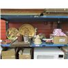 Image 1 : SHELF ASSORTED CHAULK WARE & COLLECTABLES & VINTAGE PAPER SLICER