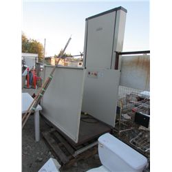 ***** STOA - ELEVATOR - 110 ELECTRIC - TRANSFER WHEEL CHAIR OR ITEMS TO UPPER LEVEL - LIFTS APROX 75