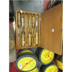 BOX OF CHISELS