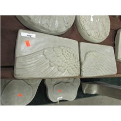 CONCRETE - PLAQUES - WINGS - 2PC