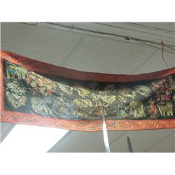 TAPESTRY - HAND CRAFTED INDIA STYLE - RED BOARDER