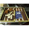 Image 1 : BACKGAMMON GAME BOARD