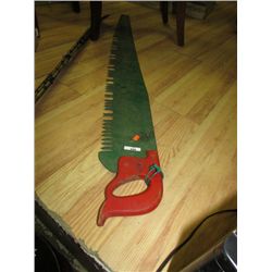 LONG VINTAGE CROSS CUT SAW
