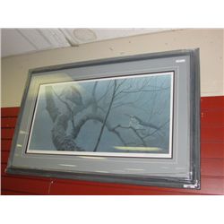 FRAMED LIMITED EDITION "BLACK CROWNED NIGHT HERON PAIR" - ROBERT BATEMAN