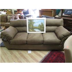 COCOA MICROFIBRE SOFA - NEW