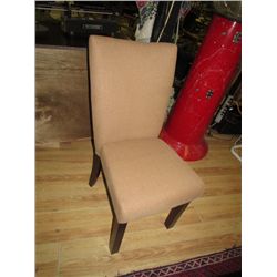 CHERRY WOOD AND LEATHER DINING CHAIR - MUST TAKE 4 - NEW