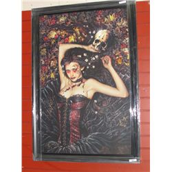 FRAMED PRINT "SKULL GIRL" - VICTORIA FRANCIS