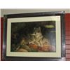 Image 1 : FRAMED PRINT "SOUL MATES - GREY WOLVES" - LARRY FANNING