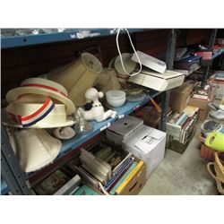 SHELF LOT ASSORTED COLLECTABLE TOP HATS ETC