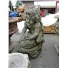 Image 1 : CONCRETE - FOUNTAIN - FISH AND BOY ~32"H