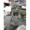 Image 2 : CONCRETE - FOUNTAIN - FISH AND BOY ~32"H