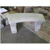 Image 1 : CONCRETE - BENCH - LARGE CURVED - 36" X 17" H