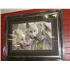 Image 2 : FRAMED PRINT  "TUNDRA SUMMIT - WOLVES" - CARL BRENDERS