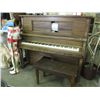 Image 1 : RS WILLIAMS PLAOLA STEEL BACK PLAYER PIANO - CIRCA 1920 - & STOOL - COMES WITH 4 ROLLS OF MUSIC