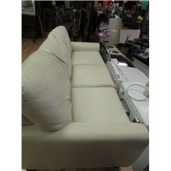 LEATHER CHESTFIELD - WHITE