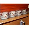 Image 1 : HOT CHOCOLATE MUGS AND SAUCERS - NEW- SET OF 4