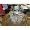 Image 1 : DECANTER & 8 WINE GLASSES