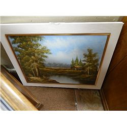 WOOD FRAMED PICTURE