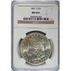 Image 1 : 1881S  Morgan $  NGC65+  toned reverse est  $190-$200