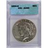 1934 S PEACE DOLLAR ICG AU 53 WHITE