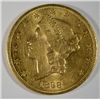 1898S   $20 gold   AU55  est $1800-$1850