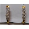 Image 1 : 2.80g Earring of Diamond 0.40 Ctw in18kt Yellow Gold