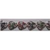 Image 1 : Emerald,Sapphire and Ruby 18.890g Bracelet in Silver