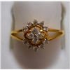 Image 1 : Ring of Diamond 0.19 Ctw in 2.17g 18kt Yellow Gold