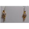 Image 1 : Earring of Diamond 0.24 Ctw in 1.85g 18kt Yellow Gold