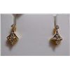 Image 1 : Earring of Diamond 0.24 Ctw in 2.83g 14kt Yellow Gold