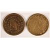 Image 1 : 1863 CIVIL WAR TOKEN FLAG 2 COINS
