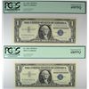 Image 1 : 1957 B $1 SILVER CERTIFICATE PCGS 68 PPQ & 1957 B $1 SILVER CERTIFICATE PCGS 69