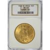 Image 1 : 1908 $20.00 GOLD ( NO MOTTO ) NGC MS63 NICE