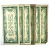 Image 2 : 6- LOW GRADE 1934 $1 SILVER CERTIFICATES "FUNNY BACKS"