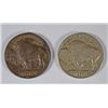 Image 2 : 1918-D VF & 1918-S FINE+ (DARK) BUFFALO NICKELS