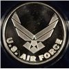 Image 1 : UNITED STATES AIR FORCE FEATURED ON A ONE OUNCE .999 SILVER ART ROUND